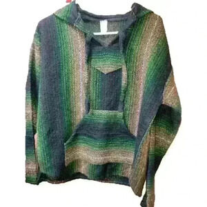 Molina poncho hoodie sz med Womans/Men